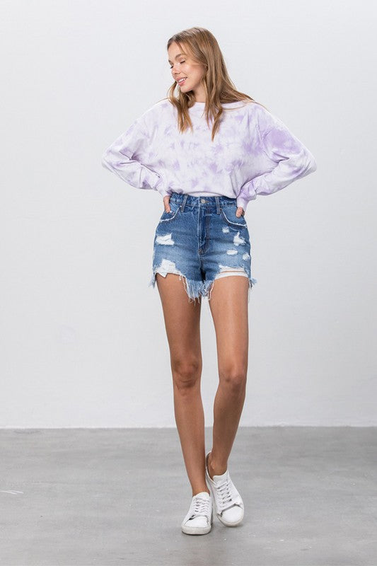 HIGH RISE PREMIUM DENIM SHORTS - Faylinn & Co
