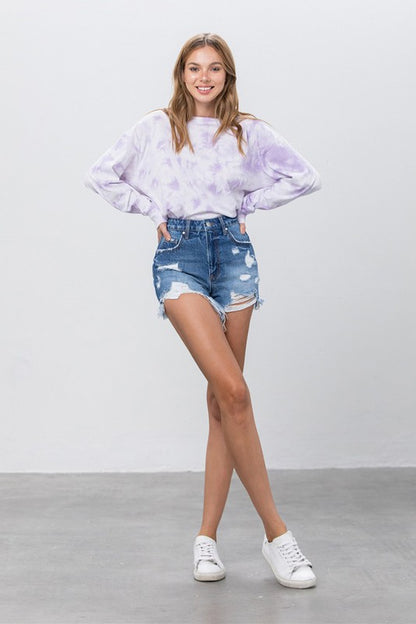 HIGH RISE PREMIUM DENIM SHORTS - Faylinn & Co