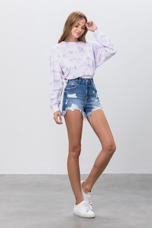 HIGH RISE PREMIUM DENIM SHORTS - Faylinn & Co