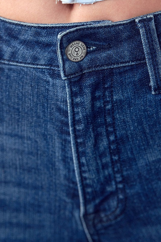 Frayed Hem Flare Jeans - Faylinn & Co