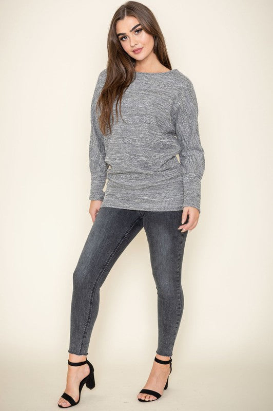 Tweed Blouson Tunic - Faylinn & Co