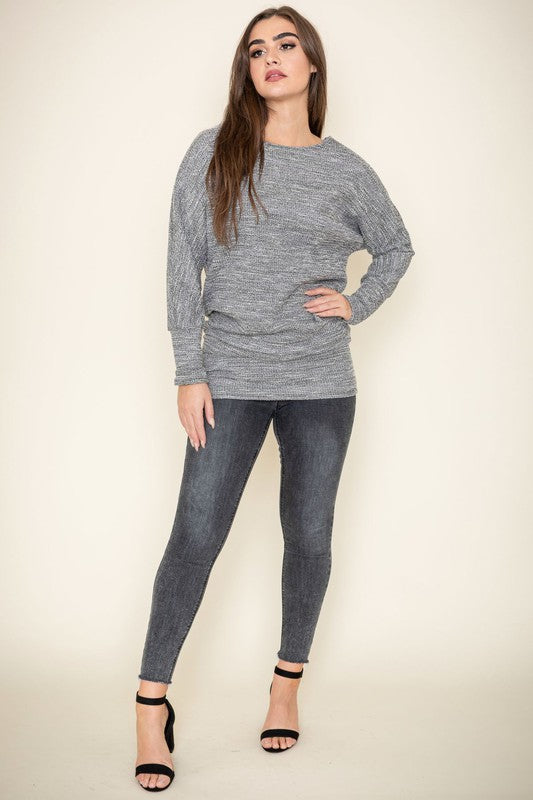 Tweed Blouson Tunic - Faylinn & Co