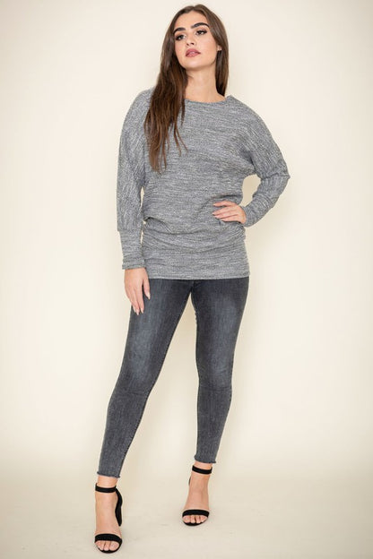 Tweed Blouson Tunic - Faylinn & Co