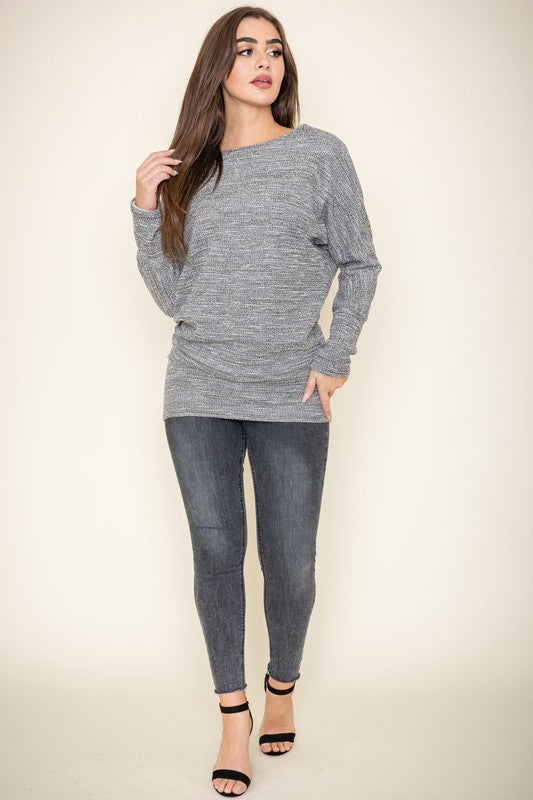 Tweed Blouson Tunic - Faylinn & Co