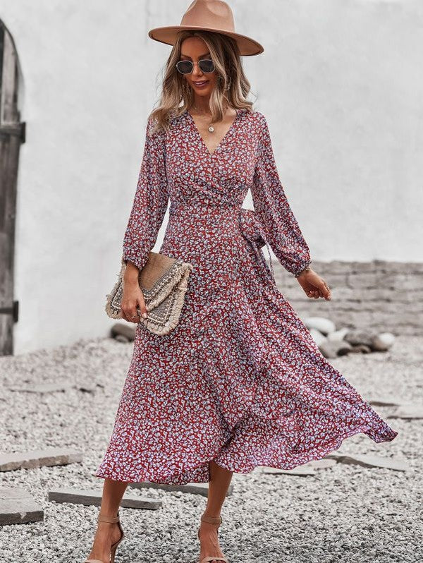 Printed midi dress - Faylinn & Co