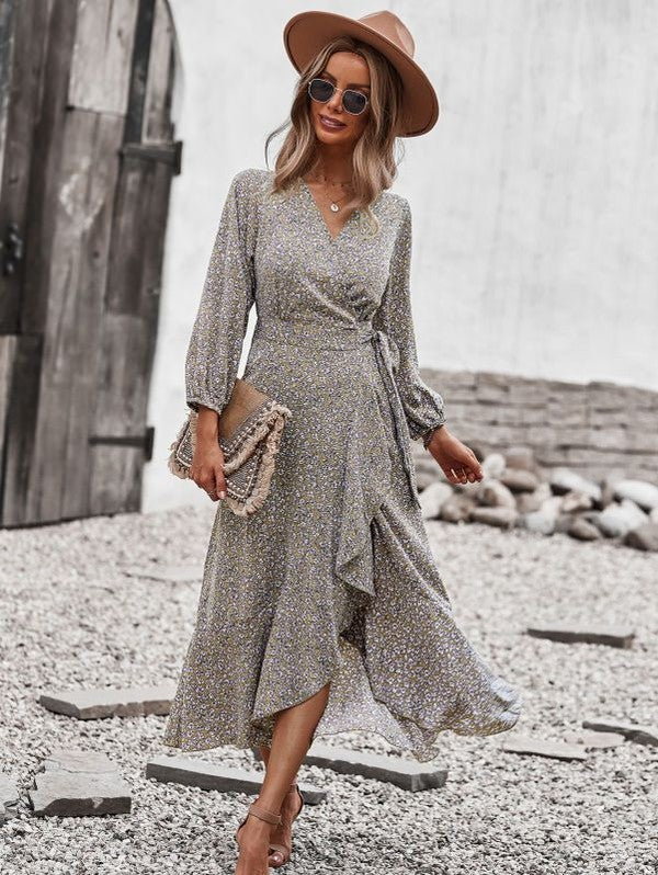 Printed midi dress - Faylinn & Co
