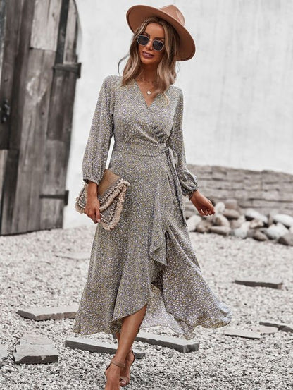 Printed midi dress - Faylinn & Co