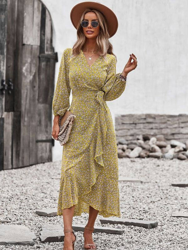 Printed midi dress - Faylinn & Co