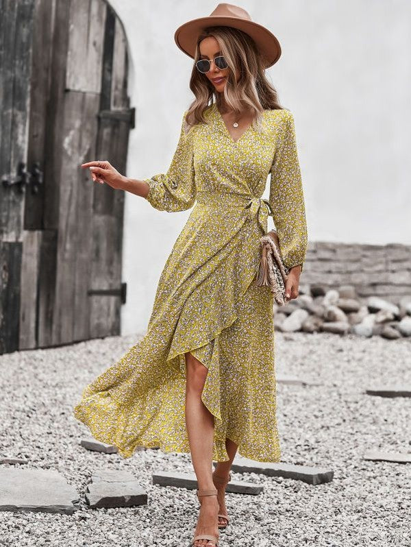 Printed midi dress - Faylinn & Co