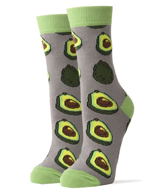 Avocado Life - Women's Funny Crew Socks - Faylinn & Co