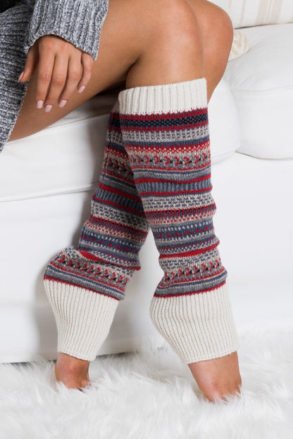 Short Fairisle Legwarmer - Faylinn & Co
