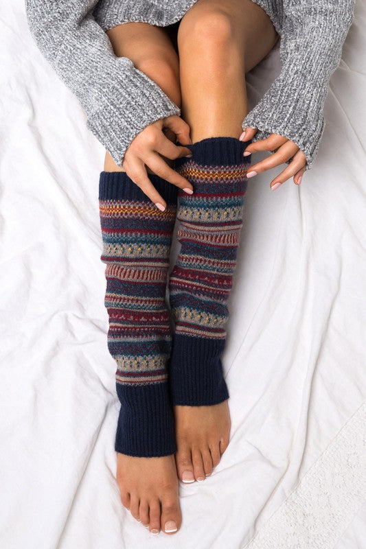 Short Fairisle Legwarmer - Faylinn & Co