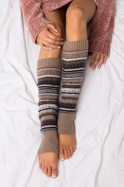 Short Fairisle Legwarmer - Faylinn & Co