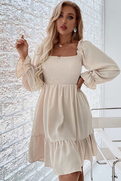 Smocked ruffle dress - Faylinn & Co