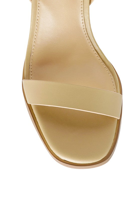 RAG&CO DOLPH STACK BLOCK HEELED SANDAL - Faylinn & Co