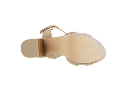 RAG&CO CHOUPETTE SUEDE LEATHER BLOCK HEELED SANDAL - Faylinn & Co