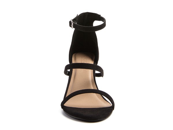 KAZAKI MID HEEL ANKLE STRAP SANDAL - Faylinn & Co