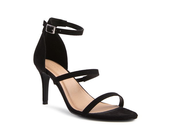 KAZAKI MID HEEL ANKLE STRAP SANDAL - Faylinn & Co