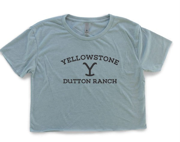 Yellowstone Dutton Ranch Boutique Cropped Tee - Faylinn & Co
