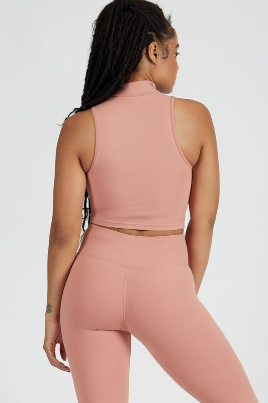 High Neck Cut Off Tank - Faylinn & Co