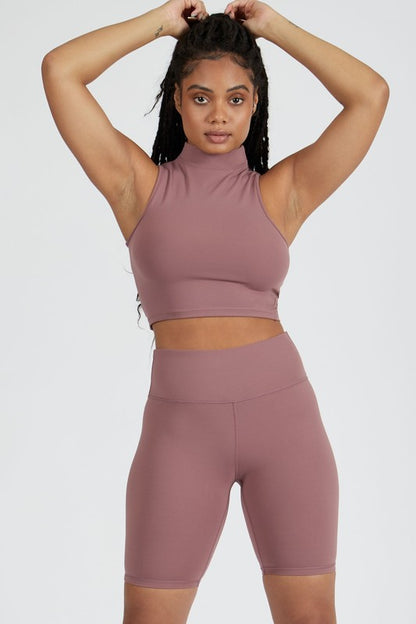 High Neck Cut Off Tank - Faylinn & Co
