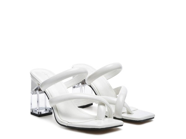 ERISED Clear Heel Toe Ring Slides - Faylinn & Co