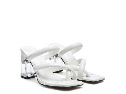 ERISED Clear Heel Toe Ring Slides - Faylinn & Co