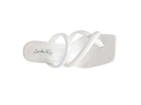 ERISED Clear Heel Toe Ring Slides - Faylinn & Co