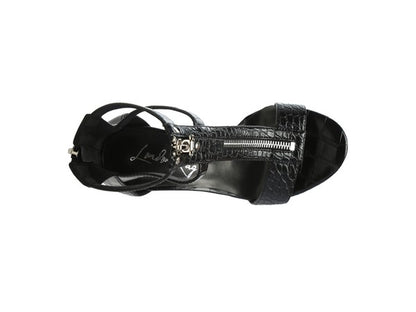 FELICITY Zip Up Croc Textured Sandals - Faylinn & Co
