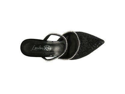 IRIS Glitter Spool Heel Sandal - Faylinn & Co