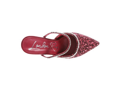 IRIS Glitter Spool Heel Sandal - Faylinn & Co