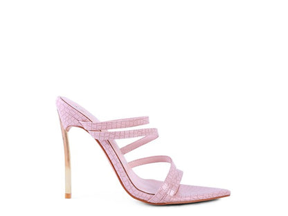 NEW AFFAIR Croc Metal High Heeled Sandals - Faylinn & Co