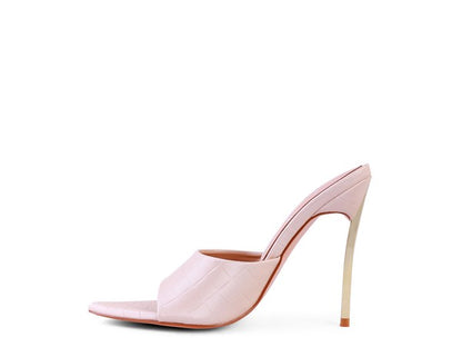 BOTTOMS UP Pointed High Heel Sandal - Faylinn & Co