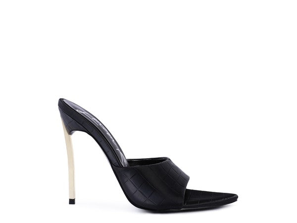BOTTOMS UP Pointed High Heel Sandal - Faylinn & Co
