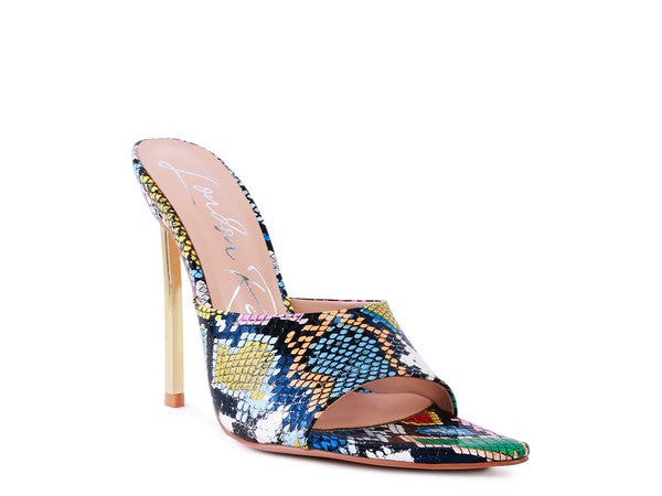 BOTTOMS UP Pointed High Heel Sandal - Faylinn & Co