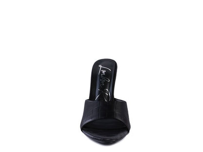 BOTTOMS UP Pointed High Heel Sandal - Faylinn & Co