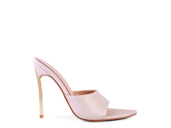 BOTTOMS UP Pointed High Heel Sandal - Faylinn & Co