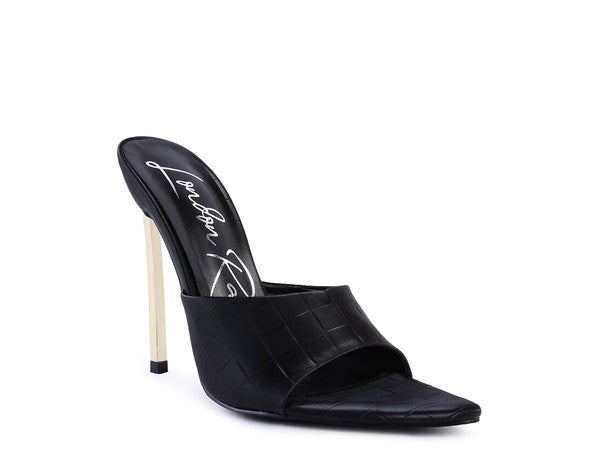 BOTTOMS UP Pointed High Heel Sandal - Faylinn & Co