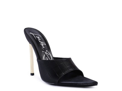 BOTTOMS UP Pointed High Heel Sandal - Faylinn & Co