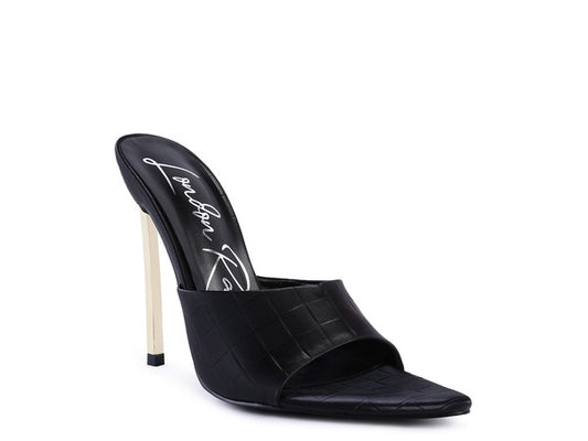 BOTTOMS UP Pointed High Heel Sandal - Faylinn & Co