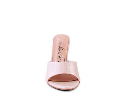 BOTTOMS UP Pointed High Heel Sandal - Faylinn & Co