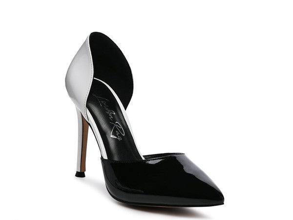 Candy Cane Patent Pu Slip On Stiletto Heels - Faylinn & Co