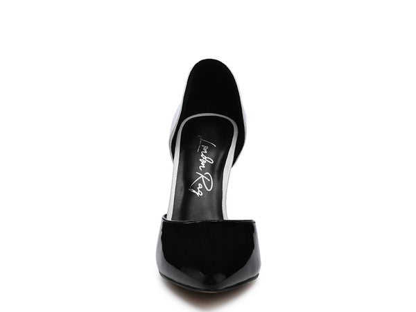 Candy Cane Patent Pu Slip On Stiletto Heels - Faylinn & Co