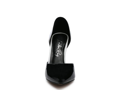 Candy Cane Patent Pu Slip On Stiletto Heels - Faylinn & Co