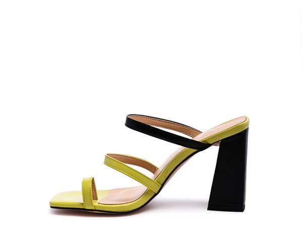 Marve Block Heel Thong Sandals - Faylinn & Co