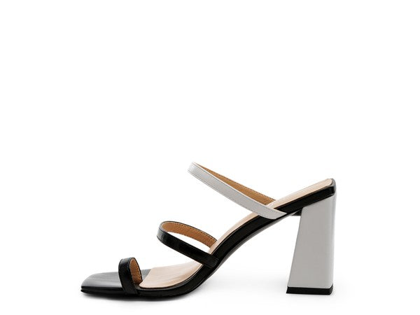 Marve Block Heel Thong Sandals - Faylinn & Co