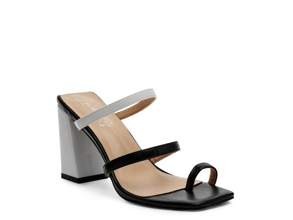 Marve Block Heel Thong Sandals - Faylinn & Co