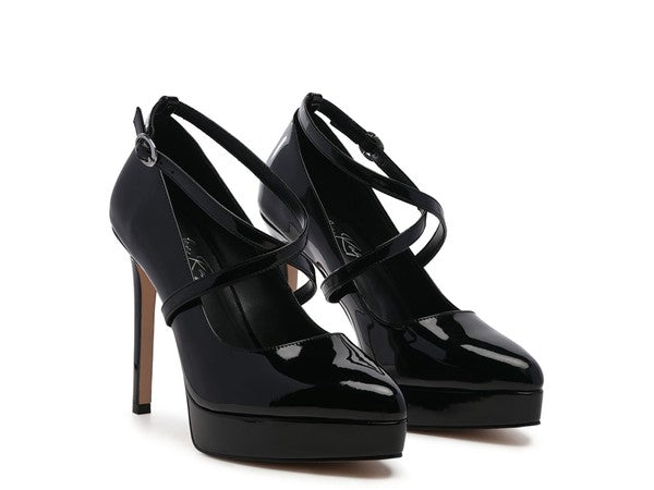 PIXIE DUST CROSS STRAPPED STILETTO SANDAL - Faylinn & Co