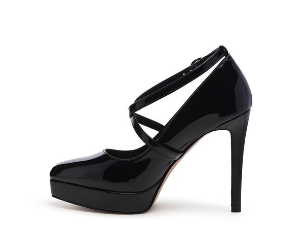 PIXIE DUST CROSS STRAPPED STILETTO SANDAL - Faylinn & Co