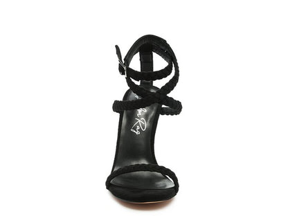 SHERRI SUEDE STILETTO SLING-BACK SANDAL - Faylinn & Co
